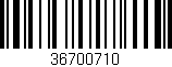 Código de barras (EAN, GTIN, SKU, ISBN): '36700710'