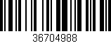 Código de barras (EAN, GTIN, SKU, ISBN): '36704988'