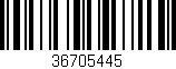Código de barras (EAN, GTIN, SKU, ISBN): '36705445'
