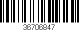 Código de barras (EAN, GTIN, SKU, ISBN): '36706847'