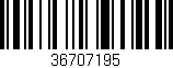 Código de barras (EAN, GTIN, SKU, ISBN): '36707195'
