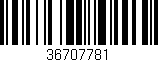 Código de barras (EAN, GTIN, SKU, ISBN): '36707781'