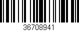 Código de barras (EAN, GTIN, SKU, ISBN): '36708941'