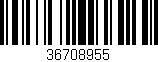 Código de barras (EAN, GTIN, SKU, ISBN): '36708955'