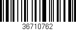 Código de barras (EAN, GTIN, SKU, ISBN): '36710762'