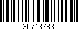 Código de barras (EAN, GTIN, SKU, ISBN): '36713783'