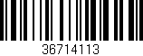 Código de barras (EAN, GTIN, SKU, ISBN): '36714113'