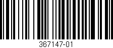 Código de barras (EAN, GTIN, SKU, ISBN): '367147-01'
