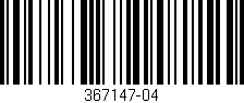Código de barras (EAN, GTIN, SKU, ISBN): '367147-04'