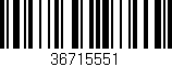 Código de barras (EAN, GTIN, SKU, ISBN): '36715551'