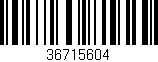 Código de barras (EAN, GTIN, SKU, ISBN): '36715604'