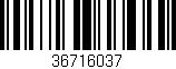 Código de barras (EAN, GTIN, SKU, ISBN): '36716037'