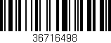 Código de barras (EAN, GTIN, SKU, ISBN): '36716498'