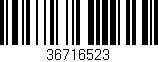 Código de barras (EAN, GTIN, SKU, ISBN): '36716523'