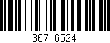 Código de barras (EAN, GTIN, SKU, ISBN): '36716524'