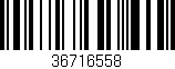 Código de barras (EAN, GTIN, SKU, ISBN): '36716558'