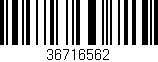 Código de barras (EAN, GTIN, SKU, ISBN): '36716562'