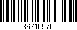 Código de barras (EAN, GTIN, SKU, ISBN): '36716576'