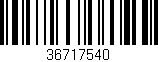 Código de barras (EAN, GTIN, SKU, ISBN): '36717540'