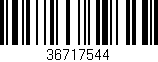 Código de barras (EAN, GTIN, SKU, ISBN): '36717544'