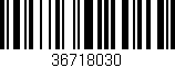 Código de barras (EAN, GTIN, SKU, ISBN): '36718030'