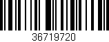 Código de barras (EAN, GTIN, SKU, ISBN): '36719720'