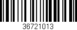 Código de barras (EAN, GTIN, SKU, ISBN): '36721013'