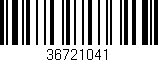 Código de barras (EAN, GTIN, SKU, ISBN): '36721041'