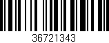 Código de barras (EAN, GTIN, SKU, ISBN): '36721343'