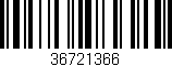 Código de barras (EAN, GTIN, SKU, ISBN): '36721366'