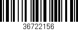 Código de barras (EAN, GTIN, SKU, ISBN): '36722156'
