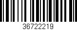 Código de barras (EAN, GTIN, SKU, ISBN): '36722219'