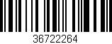 Código de barras (EAN, GTIN, SKU, ISBN): '36722264'