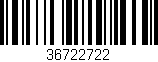 Código de barras (EAN, GTIN, SKU, ISBN): '36722722'