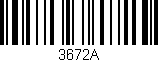 Código de barras (EAN, GTIN, SKU, ISBN): '3672A'