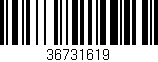 Código de barras (EAN, GTIN, SKU, ISBN): '36731619'