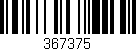 Código de barras (EAN, GTIN, SKU, ISBN): '367375'