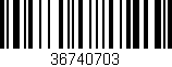 Código de barras (EAN, GTIN, SKU, ISBN): '36740703'