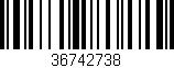 Código de barras (EAN, GTIN, SKU, ISBN): '36742738'
