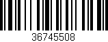 Código de barras (EAN, GTIN, SKU, ISBN): '36745508'