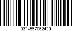 Código de barras (EAN, GTIN, SKU, ISBN): '3674557062438'