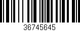 Código de barras (EAN, GTIN, SKU, ISBN): '36745645'
