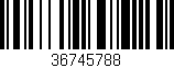 Código de barras (EAN, GTIN, SKU, ISBN): '36745788'
