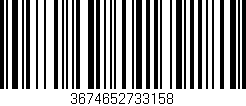 Código de barras (EAN, GTIN, SKU, ISBN): '3674652733158'
