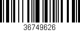 Código de barras (EAN, GTIN, SKU, ISBN): '36749626'