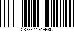 Código de barras (EAN, GTIN, SKU, ISBN): '3675441715669'