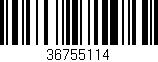 Código de barras (EAN, GTIN, SKU, ISBN): '36755114'