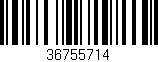 Código de barras (EAN, GTIN, SKU, ISBN): '36755714'