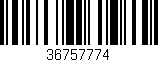 Código de barras (EAN, GTIN, SKU, ISBN): '36757774'