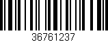 Código de barras (EAN, GTIN, SKU, ISBN): '36761237'